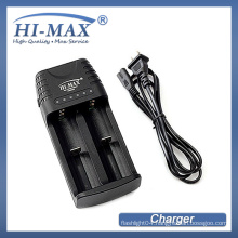 Hot selling USA plug lithium battery dual bay 26650 charger universal charger